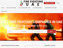 Tablet Screenshot of firefightinguae.com